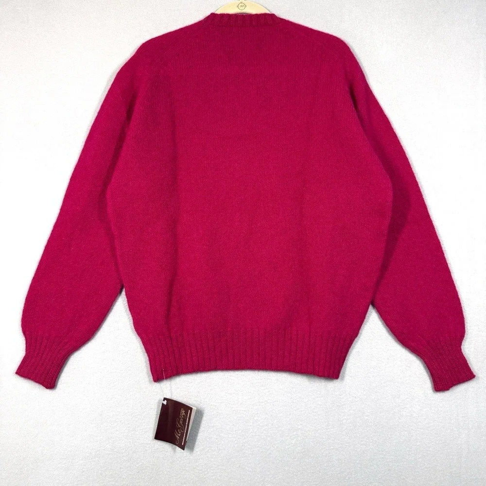 Vintage McGeorge Sweater 44 46 L XL Scotland Shetland Wool Jumper Pullover NWT